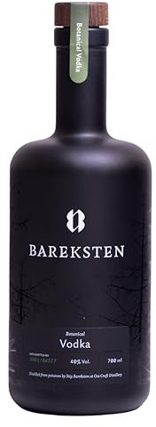 Bareksten | Botanical Vodka | Hergestellt in Norwegen | Delikate Aromatik und erfrischender Finish | Produziert mit lokalen Zutaten aus der Region Bergen | 1x 700ml | 40% vol.