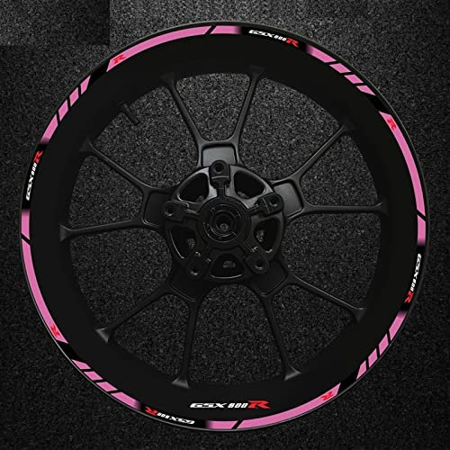 HIMNIL Motorrad-Innen- Und Außenradnaben-Aufkleber, Dekorativer Felgenaufkleber Für Suzuki GSXR600 Gsxr 600 R 600R Gsx-r 600 Felgenaufkleber(Color:24)