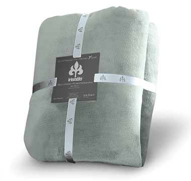 Irisette Microfaser Kuscheldecke Relax, grün, Größe:150 x 200 cm