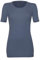 Dilling Damen T-Shirt aus Merinowolle Donnerblau 42
