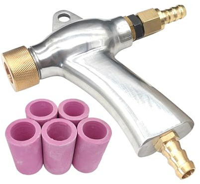 HOLDWIN Sand Blaster Gun, Sandblasting Sandblaster Gun Kit for Sandblast Blast Cabinet with 5Pcs Ceramic Nozzles