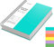EMSHOI A4 Notebook Lined 300 Perforated Pages/150 Tear Sheets, Wirebound Spiral Notepad, 100gsm Thick Paper, Waterproof Softcover, Writing Journal for Work Office School, 21.5x27.9cm, Light Blue