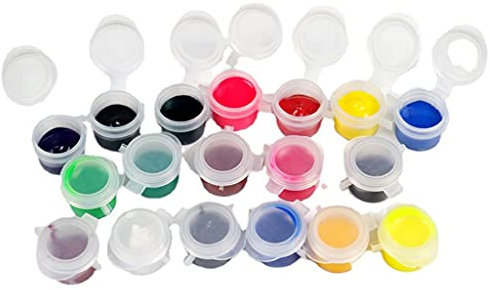 YANGLY Epoxidharz-Farbcreme, 18 Farben, Epoxid-Pigmentpaste, Harzfarbstoff, jeweils 0,07 Unzen, ungiftiger Harzfarbstoff, einfarbig, für Schmuckherstellung, DIY-Handwerk