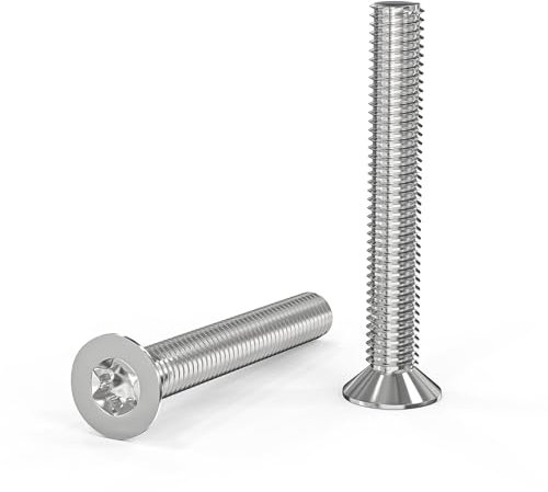 ORTAVA Lot de 20 vis à tête fraisée M5 x 35 mm, M5 Torx en acier inoxydable 304, vis à tête fraisée avec six pans creux / Torx (ISR/TX) selon la norme ISO 14581 / DIN 965, pour machines, appareils et