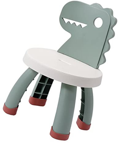Alipis Kinderstuhl Cartoon-Dinosaurier-Stuhl Kindergartenstuhl Plastikstuhl Für Kleinkinder Kleinkind-tierstuhl Vorschulstuhl Auf Einem Hocker Sitzen Bodenmatte PVC Vorschule Tragbar