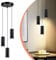 Glitzerlife Hängeleuchte Esstisch Schwarz 3 Flammig - Hängelampe GU10 Pendelleuchte Vintage Esszimmerlampe Hänged Metall pendellamp Industrial für Innen Esszimmer Küche Schlafzimmer