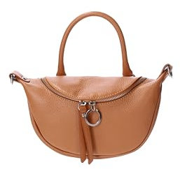 Viola Castellani Borsa a mano Donna. Prodotto artigianale. Materiale esterno: Vera pelle. Made in Italy. GLX220714223FBG-D44_CUOIO. 26x13x8 cm