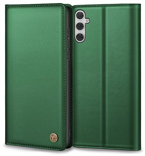 Handyhülle für Samsung Galaxy A54 5g Hülle, Premium Lederhülle Schutzhülle Tasche für Samsung A54 5g Hülle Wallet Kartenfach Standfunktion Klappbar Flip Case für Galaxy A54 Hülle, Pine Grün