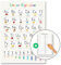 FAVELOT ABC Poster für Kinder XXL 50x70cm inkl. Übungsblätter - Poster Kinderzimmer, Kinder Lernposter ABC und Zahlen - perfekt für Einschulung und Buchstaben lernen - Deutscher Premium-Druck