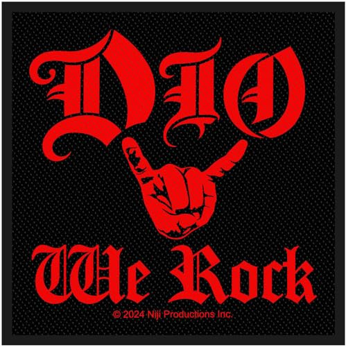 Dio We Rock Band Logo Woven Patch One Size