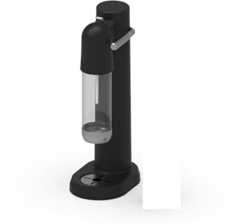 Distributeur de soda à la vapeur, machine à gazéifier avec bouteilles (1 L + 0,5 L) sans BPA, compatible avec cylindre de CO2 à visser de 60 L (non inclus), BK,301-BK-CA