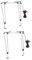 YARNOW 2 Ensembles Ascenseur de Stockage de Garage - Support de Rangement pour Cyclisme cintres Porte-vélos à pédale Nettoyer Un Cintre à vélo Porte-Kayak palan à Kayak matériel PP Black