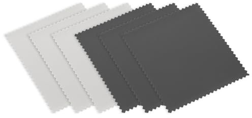 wilcractk 6 Mikrofaser Brillenputztücher, Brillenputztücher Mikrofaser Reiniger für Telefonbildschirme, Gläser, Elektronische Geräte (6er Pack, 15x15 cm)