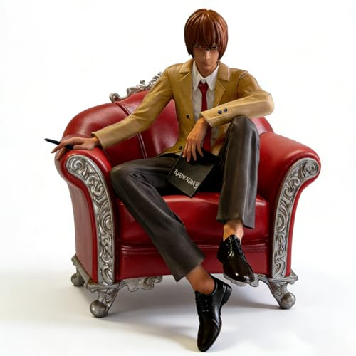 Tongyundacheng Light Yagami Action-Figur - 16 cm Anime sitzende Figuren - Manga PVC-Modell-Statue - Sammlerstück Anime Schreibtischdekoration