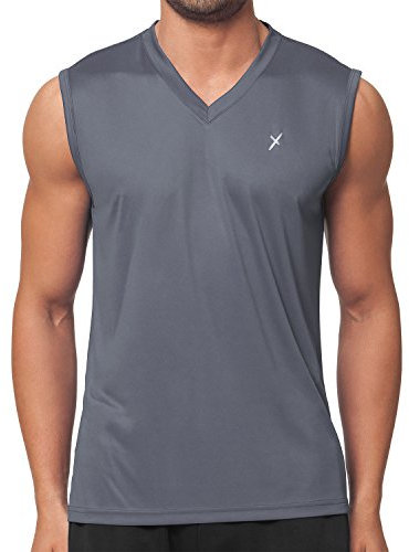 CFLEX Herren Sport Shirt Fitness Muscle-Shirt Sportswear Collection - Grau XXL