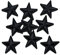 Yalulu 20 Stück Schwarz Star Patches Aufnäher Aufbügler Applikation zum aufbügeln Bügelbild Sticker Aufnäher DIY Kleidung Jeans Taschen Patch