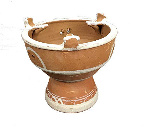 ARTIGIANATO VULCANO Berber-Feuerschale für Tajine aus Naturstein handgefertigt