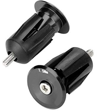 Schwarz Fahrrad Lenkerendstopfen, 1 Paar 40 * 24mm Fahrradlenker Endkappen Bar End für Mountainbike, Rennrad, Faltrad, Fahrrad, Rennrad, MTB, BMX