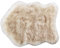 ASTRA Wohnzimmerteppich Creme – Kunstfell Teppich Bella – Dekofell Matte 60x80 cm – Bettvorleger flauschig – Sofa Matte Shape