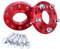 CarBole Spurverbreiterungen 5x120,20mm,72.56mm,Spurverbreiterung mit 10pcs Radschrauben,Distanzscheiben Kompatibel mit BMW,Rot,2-Teilig,10 Löcher,Keine ABE