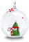 Swarovski Holiday Cheers Weihnachtsmann-Elfen-Kugel-Ornament, mehrfarbige Swarovski-Kristalle auf grünem Satinband, Teil der Swarovski Holiday Cheers Kollektion