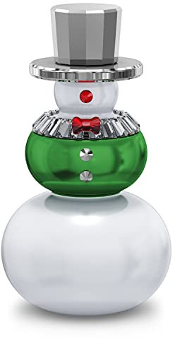 Swarovski Snowman Figurine, Crystal/Metal, Multicoloured, 6.6 cm