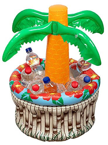 Boland 52161 - Aufblasbarer Getränke-Kühler Palme, Größe 62 cm, Dekoration, Getränke-Kühler, Pool-Party, Sommerfest, Mottoparty