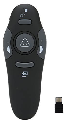 Präsentations-Clicker Powerpoint-Clicker Präsentations-Clicker Ergonomischer 2,4-GHz-Handgriff für Präsentations-Fernbedienung mit Drahtlosem Empfänger für Sprachkonferenzen