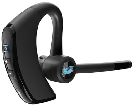 BlueParrott M300‑XT SE Mono Bluetooth Wireless Headset, 80% Noise Cancelling Open‑Ear Earpiece for Everyday Driving and Work Calls, Compact with IP54 Protection, 14 Hours Talk Time, Black