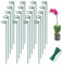 Joyhalo 20 Stück Pflanzenpfähle, 40,6 cm Pflanzenstützpfähle, Blumenstecker mit 24 Bindebändern, Gartenstäbe für Pflanzen, Hibiskus, Sonnenblume, Red Hot Poker, Hortensien, Tomaten, Sapling usw