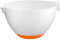 Foglish Home & Garden Plastic 3 Litre Round Mixing Bowls Dish Orange Non Slip Base Party Baking