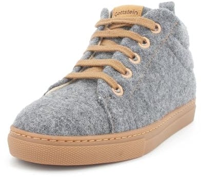 Gottstein Wool Walker 103 Sneaker per uomo e donna – Eleganti stivali in lana finissima – Materiale esterno: 100% lana vergine – Suola in gomma | Sneaker in lana, grigio., 42 EU