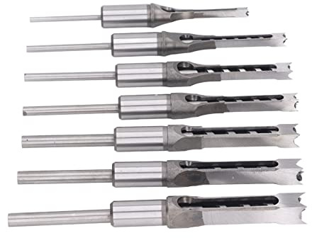 Le Punte da Trapano Quadrate Migliorano Notevolmente l'efficienza Set di Punte da Trapano Quadrate HSS 7 Pezzi Strumenti per la Lavorazione del Legno Ad Alta Durezza