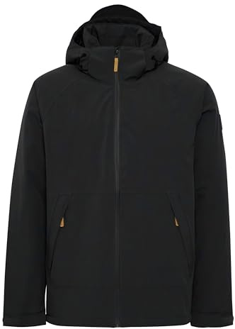 NORTH BEND NBBrendon Outdoorjacke wasserdicht atmungsaktiv und winddicht mit Wassersäule 15000mm W-PRO Wetterschutzsystem, Größe:L, Farbe:Black (1001)