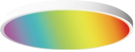 LogiLink SH0122 - Wi-Fi Smart Home Deckenleuchte mit 140° Ausstrahlungswinkel, Tuya kompatibel, unterstützt Amazon Alexa und Google Home, Weiß