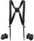 Camera Harness,Dual Shoulder Leather Camera Strap for 2 Cameras,Dual Shoulder Full Grain Leather Harness,Multi Double Camera Gear for DSLR/SLR,Double Camera Harness for Photographers,Small Size,Black