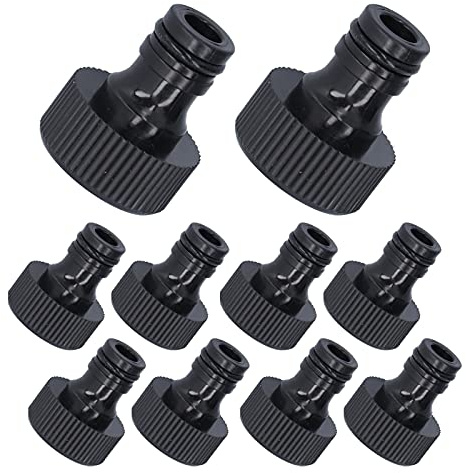 Lot de 10 raccords de Tuyau étanches en Plastique économique de 15 mm pour arrosage Pratique du Jardin (Filetage Interne de 6 Minutes)