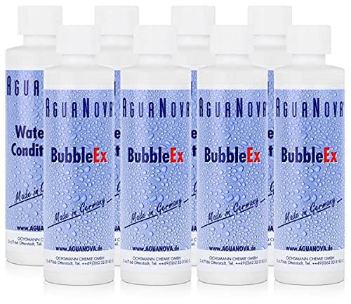 4x AguaNova Wasserbett Conditioner 250 ml, 4x Bubble Ex 400g