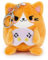Balvi Porte-clefs Fluffy Kawaii Gamer Couleur Orange Chat Joueur de Jeux vidéo en Peluche Douce Nylon
