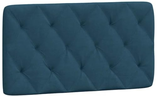 vidaXL Kopfteil-Kissen Blau 100 cm Samt