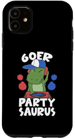 Hülle für iPhone 11 60er Party Saurus Sechziger Jahre Kassette Vintage Retro