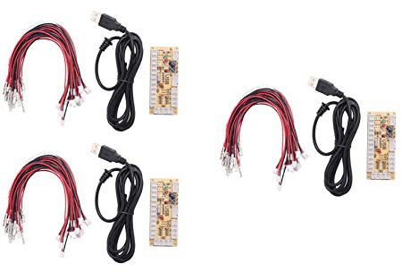 Uhidka 3X Zero Retarder Game Usb Encoder Pc AU Joystick pour Mame et Retropie Projets Parts