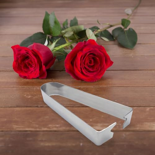 Spinarose profesional para floristas – Quita espinas de rosas y flores cortadas con cuchillas onduladas de acero, mango sencillo y protección del tallo – Herramienta perfecta para flores y jardinería