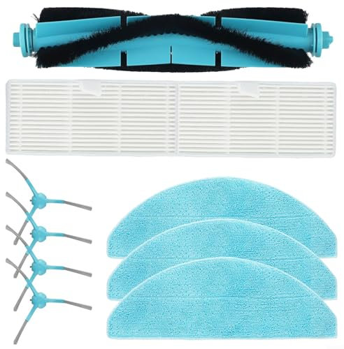 Besttoolifes Kit de repuesto para Conga 7490 Immortal Home: cepillo principal, cepillos laterales, filtros y paños de fregona - Compatible con aspiradoras 8290 Immortal Power