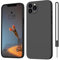 ORDA for iPhone 11 Pro Max Case Silicone for iPhone 11 Pro Max 6.5 Soft Gel Rubber Cover Ultra Slim Case Anti-Scratch Compatible with iPhone 11 Pro Max Phone Case Matte Black