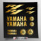 Aufkleber-Set kompatibel mit Tank und Motorradhelm, vorgeschnittenes Vinyl, einfache Anbringung, Schriftzug Logos, Stickersland® – R1 (Gold Metallic, matt)