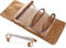 Kulturbeutel, tragbarer Make-up-Organizer, Reise-Make-up-Tasche, Handtaschen-Organizer, tragbarer Make-up-Rollbeutel, Make-up-Organizer, Reise-Make-up-Tasche, Kosmetiktasche, Gelb, Nylon, Gelb, 2