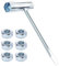 Chiave per Motosega e 6 Dadi a Vite Compatibile con Stihl 017, 018, MS170, MS180, 019, 020, 021, 023, MS230, MS250, 024, 025 - Strumento di Riparazione con Cacciavite 13 × 19 mm, Resistente e Durevole