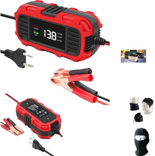 Compatible with Malaguti F 12 Phantom 50 Cat RAC.LIF Battery Charger Maintainer for Lead Batteries 12 V 4Ah to 30Ah Intelligent Automatic Charge for Motorcycles Scooters Quad Jet Ski, Car, Camper