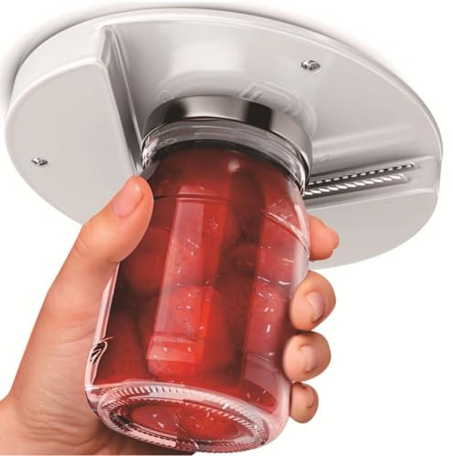 Limeow 1 Pcs Jar Opener Bottle Opener Kitchen Accessories Kitchen Gadgets Aid for Arthritic Hands Under Cabinet Jar Openers for Weak Hands Upgraded Stainless Steel Under Cabinet Can Opener for Seniors